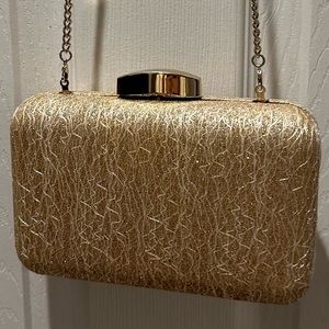 Nordstrom gold clutch